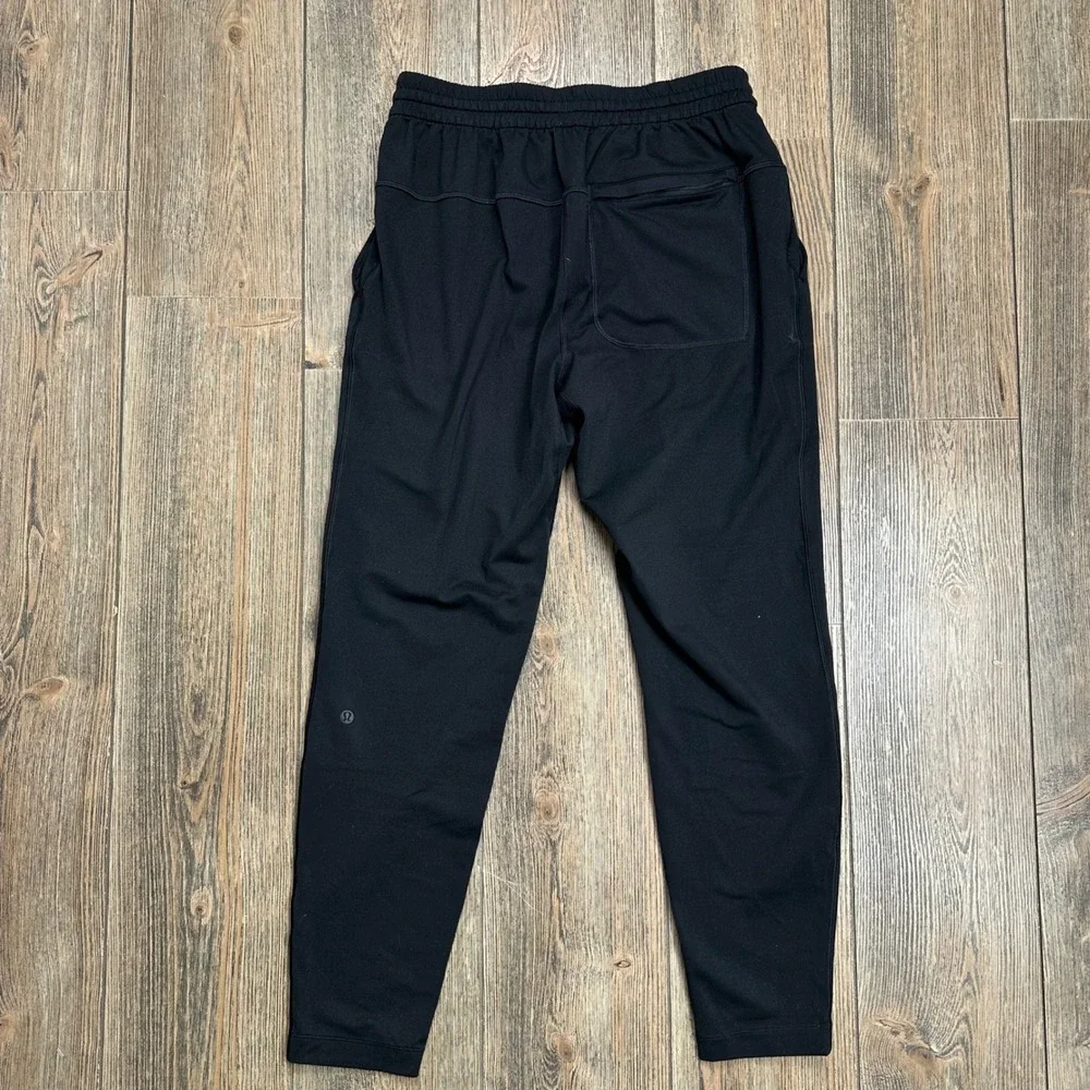 Lululemon Soft Jersey Jogger Mens Small Black Tapered Athletic Pants LM5AY2S